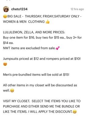Big Sale!